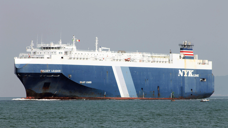 Vehicle carrier Galaxy Leader in Santos