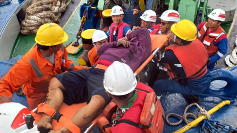 Crew members being taken to hospital with burns after product tanker Elisabet Satu fire and explosion