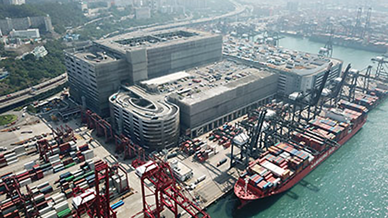 Aerial view of Cargo Services Group’s headquarters in Hong Kong 