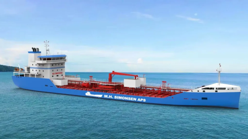 Simonsen vessel built at China’s New Jiangzhou Shipbuilding Heavy Industry shipyard.