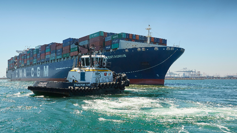 CMA CGM vessel at Los Angeles