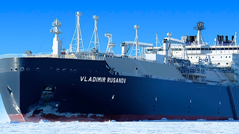 MOL first ice-breaking LNG carrier, Vladimir Rusanov