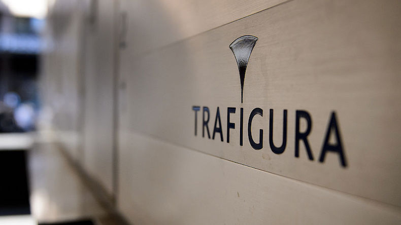 Trafigura logo on a wall