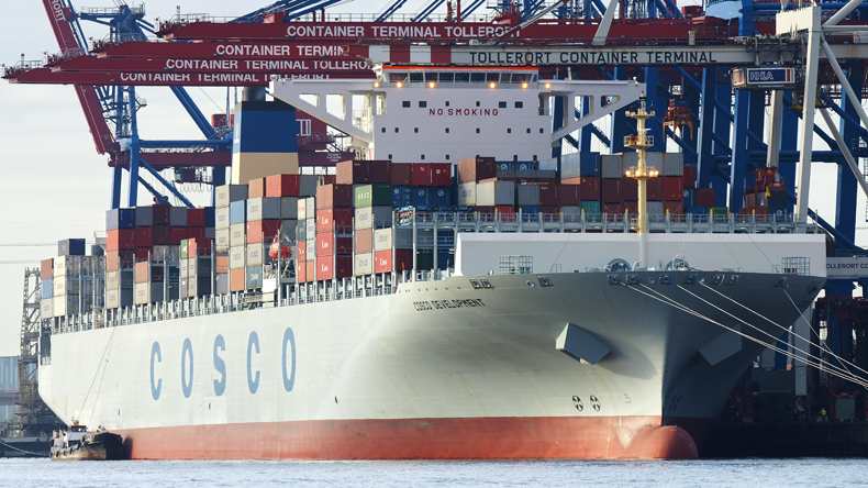 Cosco Development at Container Terminal Tollerort, Hamburg.  Credit: Hasenpusch Photo 