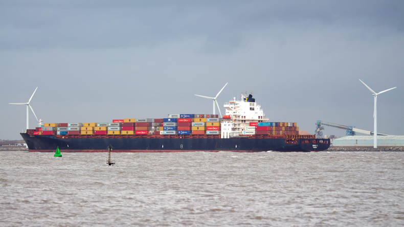 Orca I boxship. Credit Ken Biggs / Alamy Stock Photo