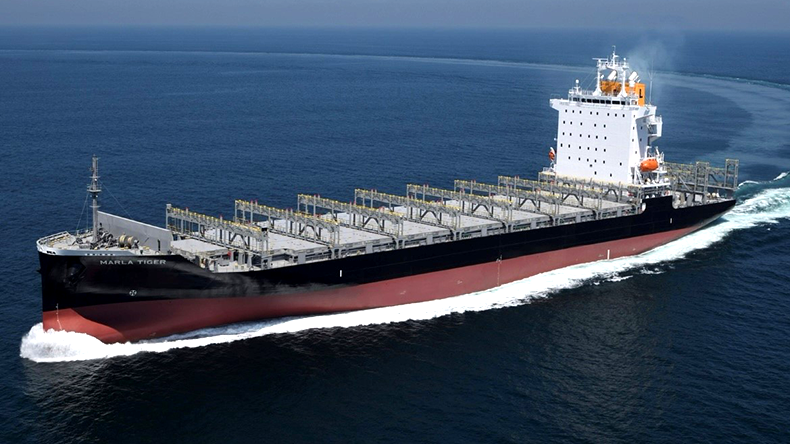 Latsco Group’s first containership Marla Tiger at sea