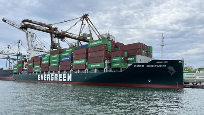 Ever Conform containership at port