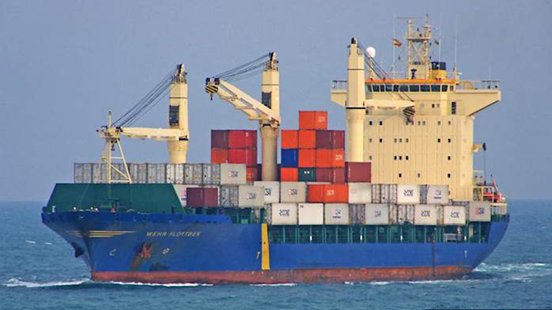 Containership Joanna pictured under its previous name Wehr Flottbek