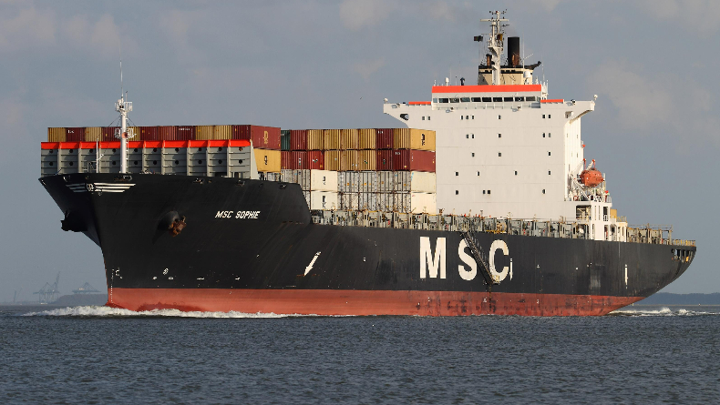 MSC subpanamax boxship MSC Sophie 