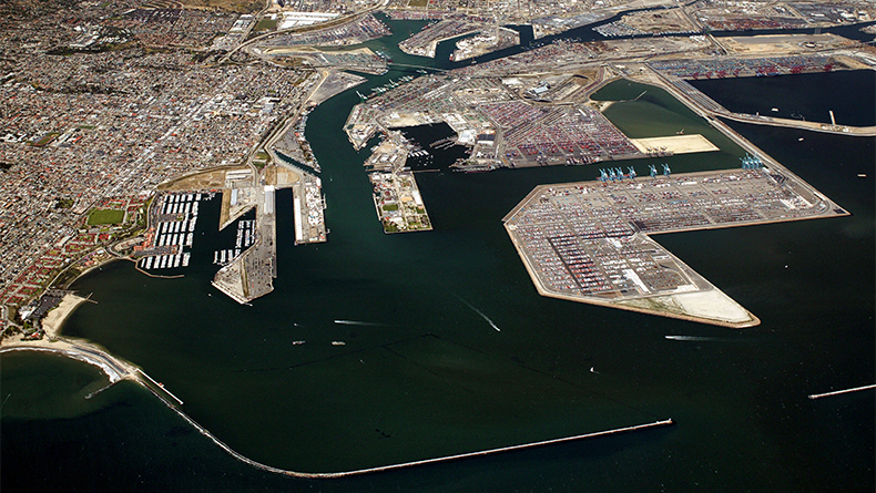 San Pedro Bay, port of Los Angeles