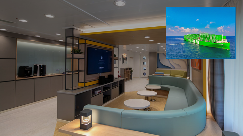 Evergreen M-type crew dayroom