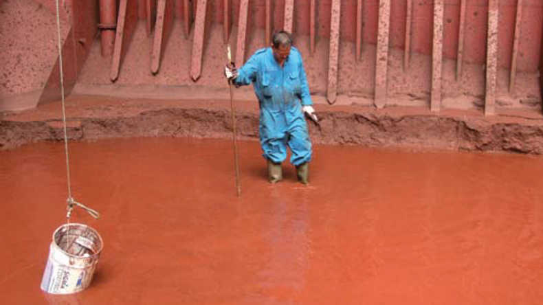 Iron ore fines liquefaction. Pic from the London P&I Club