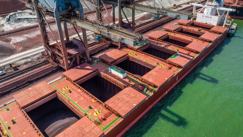 bulker at port