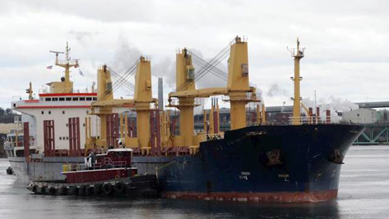 Dry bulk ship Darya Shaan at port