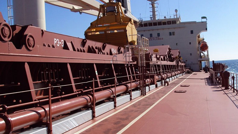 Deck on Eagle Bulk ship