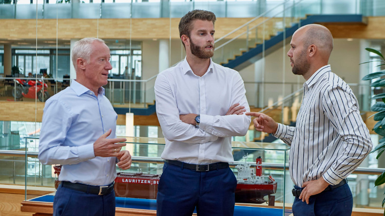 from left to right: Niels Josefsen, Christian Elbæk and Simon Fast