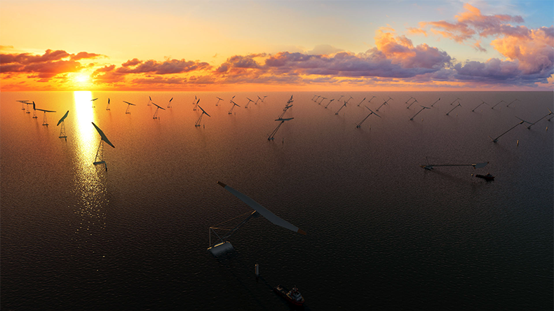 Wind turbines at sea