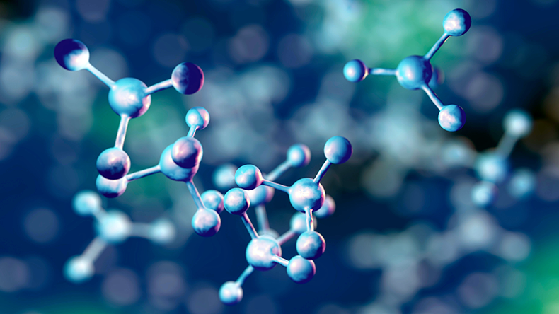 Abstract molecule model illustration