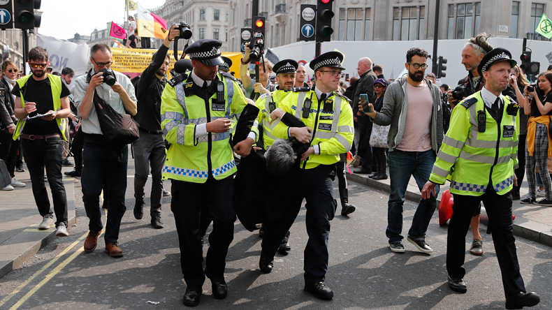 Extinction Rebellion protest, London, April 17 2019