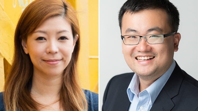 GSBN chief operating officer Alicia Lee (left) and chief executive Bertrand Chen 