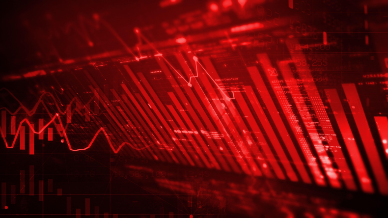 new red stock chart