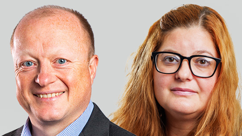 From left: West’s Chris Edwards, head of claims (People Team) and Kalliopi Dalakleidi, head of claims (CCC Team)