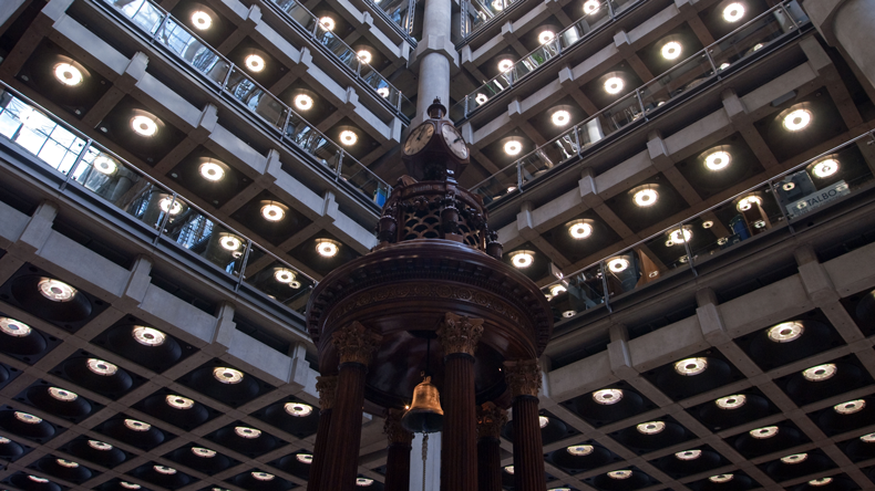 Lloyd's of London - Lutine Bell. Credit  hugh nutt / Alamy Stock Photo