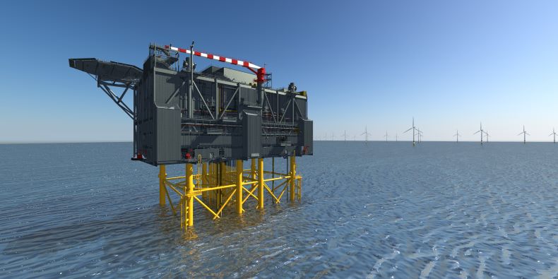Artiste impression  of Sofia offshore converter platform