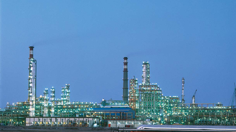Jamnagar Refinery in Jamnagar, Gujarat, India