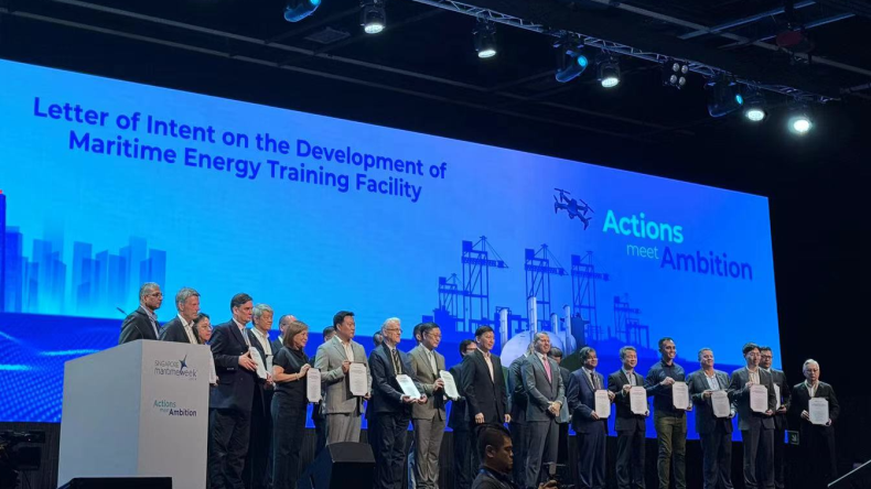 Signing ceremony for Maritime Energy Training Facility at Singapore Maritime Week