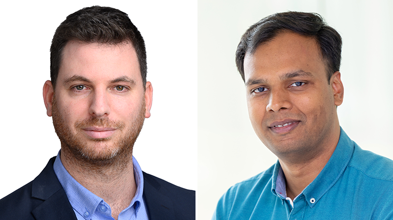 Dor Raviv, Orca AI’s chief technology officer and co-founder, and Saurabh Kumar, Shell Shipping & Maritime project engineer