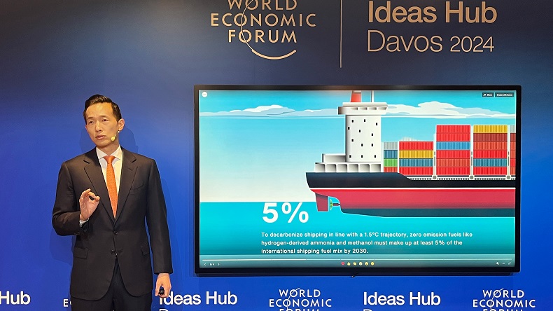 Hanwha Group vice-chairman Kim Dong-kwan at Davos 2024
