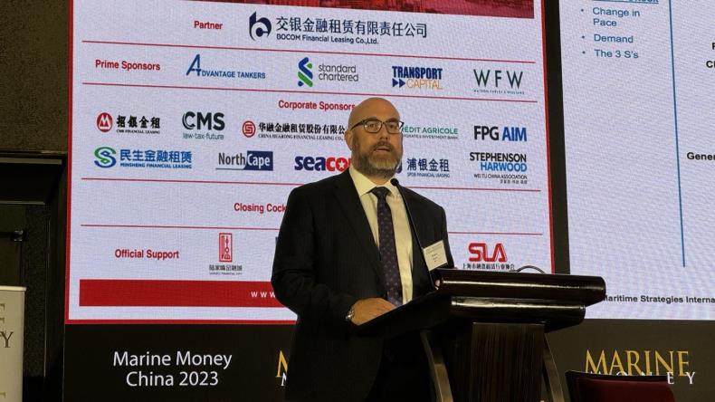 Adam Kent at Marine Money