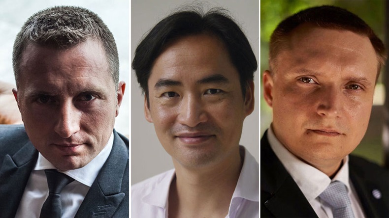 Alexander Varvarenko, Johnson Leung and Ivan Vikulov