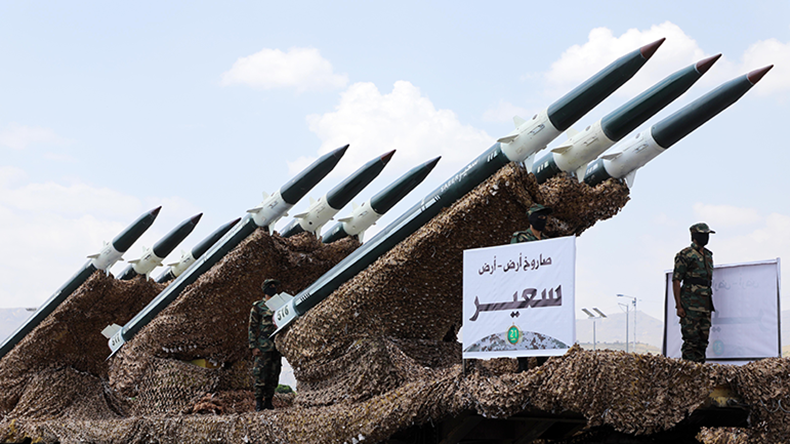 Yemen’s Houthi militia showed 'long-range' ballistic missiles during a military parade they held in Sanaa