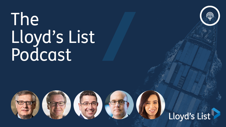 On the Lloyd’s List podcast, from left: Chris Wiernicki, CEO of American Bureau of Shipping, Knut Orbeck Nilssen, CEO maritime of DNV, Nick Brown of Lloyd's Register, Adam Kent, managing director at Maritime Strategies International and Eman Abdalla, Global Operations Director at Cargill.