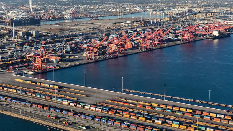 Port of Long Beach. Pier B rail yard. Credit:  Trek and Shoot / Alamy Stock Photo 