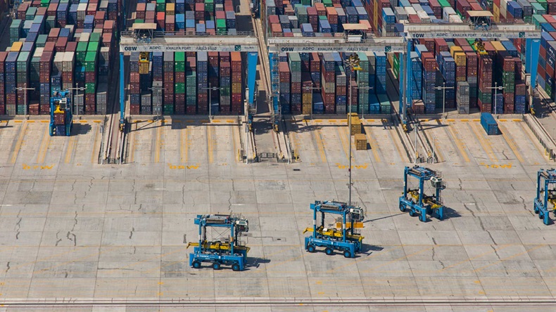 Abu Dhabi Ports aerial view