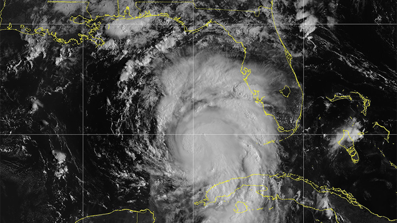 Hurricane Idalia image from satellite