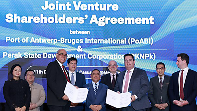 Signing agreement between Malaysia and Port of Antwerp-Bruges