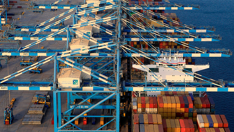 Abu Dhabi’s Khalifa Port Container Terminal, UAE