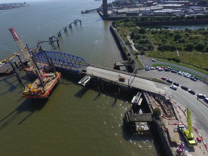 Peel Ports Twelve Quays construction work progress
