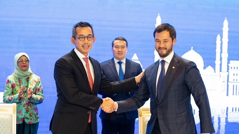 PSA’s Wan Chee Foong and KTZ’s Yerlan Koishibayev
