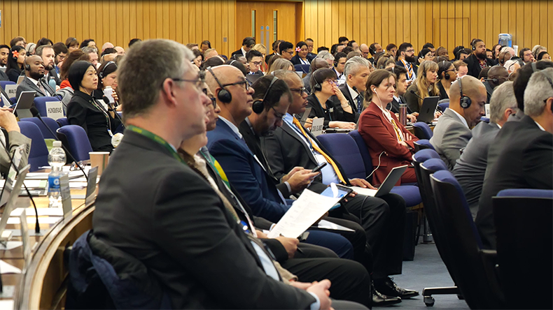 MEPC83 attendees at IMO headquarters