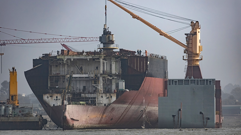 Ship breaking yard in Chittagong, Bangladesh