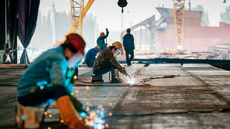 Hangyu Shipbuilding Company in China in April 2021