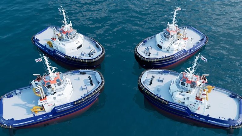 Damen will develop four hydrogen-powered tugs for CMB.Tech 