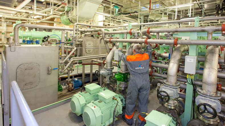 In the engine room