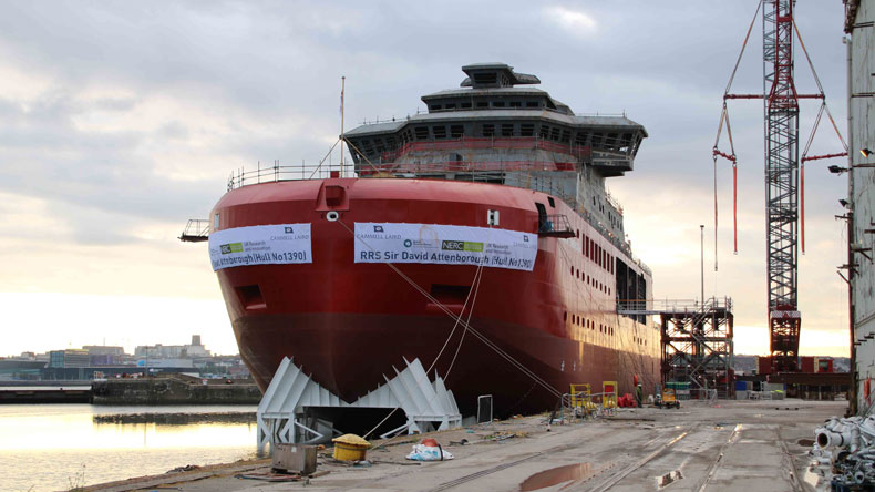 RRS Sir David Attenborough at Birkenhead