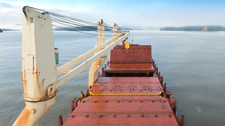 Dry bulker ship in Chile